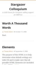 Stargazer Colloquium (screenshot mobile)