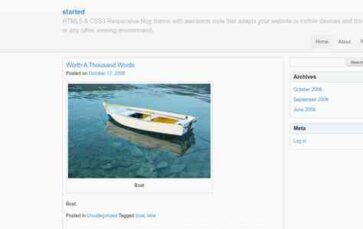 Started (screenshot desktop)