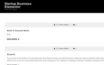 Startup Business Elementor (screenshot desktop)