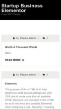 Startup Business Elementor (screenshot mobile)