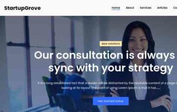 StartupGrove (screenshot desktop)