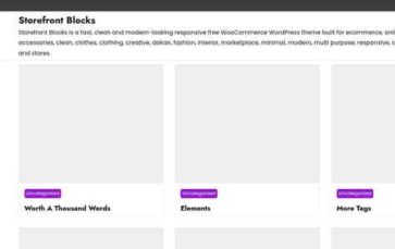 Storefront Blocks (screenshot desktop)