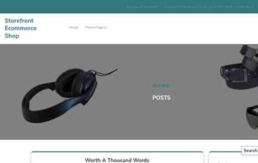 Storefront Ecommerce Shop (screenshot desktop)