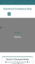 Storefront Ecommerce Shop (screenshot mobile)