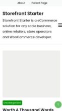 Storefront Starter (screenshot mobile)