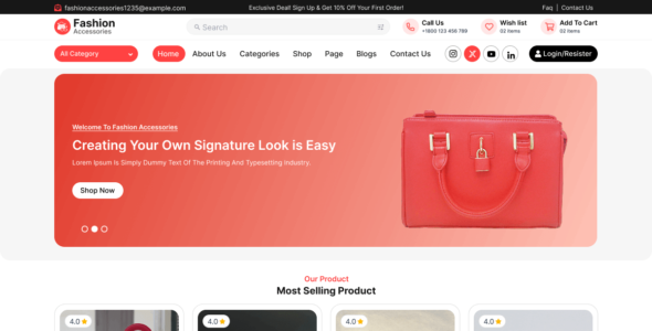 Stylish Brand Shop (WordPress)