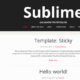 Sublime Press (WordPress)