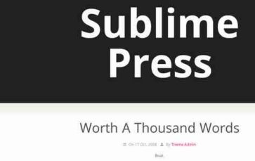 Sublime Press (screenshot desktop)