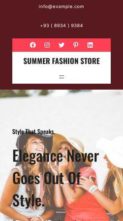 Summer Fashion Store (screenshot mobile)