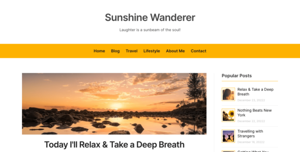 Sunshine Wanderer (WordPress)