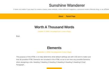 Sunshine Wanderer (screenshot desktop)