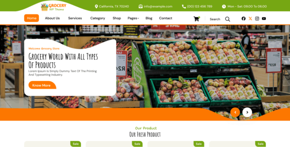 Super Mart Store (WordPress)