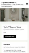 Superb ECommerce (screenshot mobile)