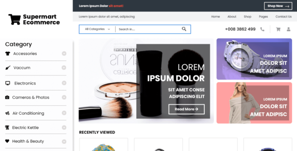 Supermart Ecommerce (WordPress)