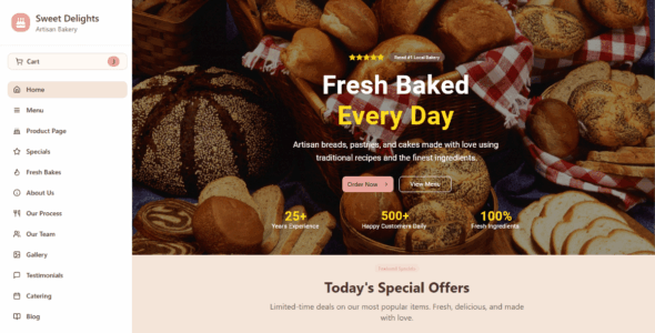 Sweet Delights Bakery (WordPress)