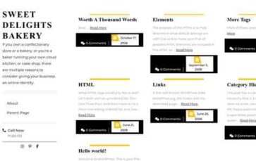 Sweet Delights Bakery (screenshot desktop)