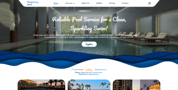 Swimming Pool Service (WordPress)