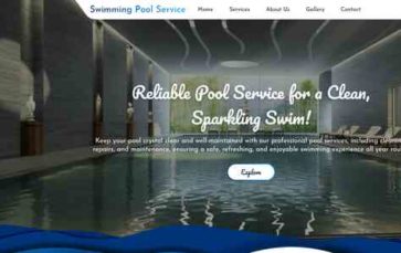 Swimming Pool Service (screenshot desktop)
