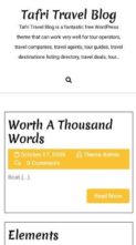 Tafri Travel Blog (screenshot mobile)