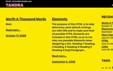 Tandra (screenshot desktop)