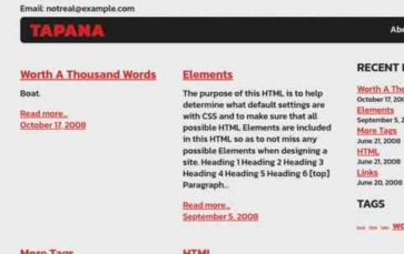 Tapana (screenshot desktop)