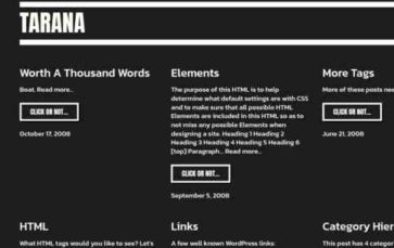 Tarana (screenshot desktop)