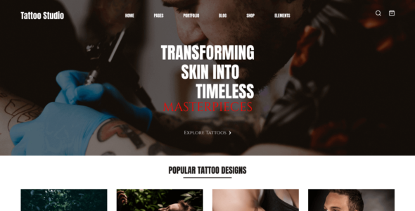 Tattoo Studio (WordPress)