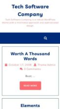 Tech Software Company (screenshot mobile)