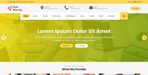 Tech Startup (WordPress)