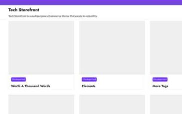 Tech Storefront (screenshot desktop)