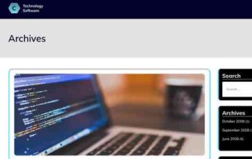 Technology Software Firm (screenshot desktop)