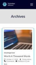 Technology Software Firm (screenshot mobile)