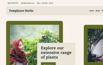 Templazee Herbs (screenshot desktop)