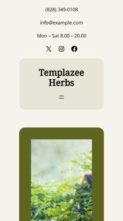 Templazee Herbs (screenshot mobile)