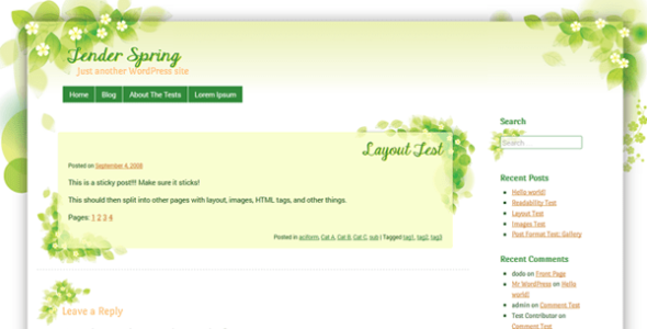 Tender Spring (WordPress)