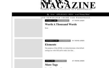 Tenzin News Magazine (screenshot desktop)