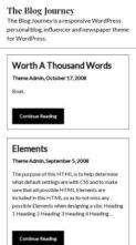 The Blog Journey (screenshot mobile)