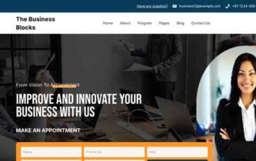 The Business Blocks (screenshot desktop)