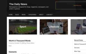 The Daily News (screenshot desktop)
