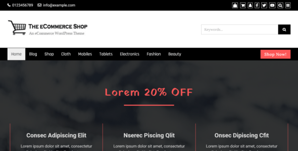 The eCommerce Shop (WordPress)