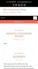 The eCommerce Shop (screenshot mobile)