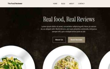 The Food Reviewer (screenshot desktop)