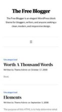 The Free Blogger (screenshot mobile)