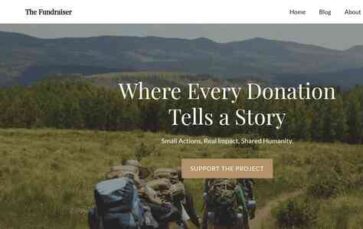 The Fundraiser (screenshot desktop)