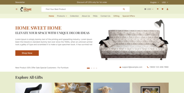 The Home Decor (WordPress)