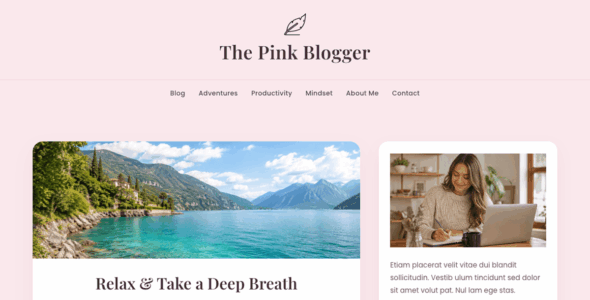 The Pink Blogger (WordPress)