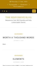 The Responsive Blog (screenshot mobile)