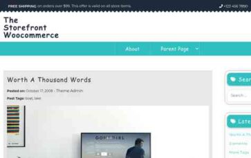 The Storefront Woocommerce (screenshot desktop)