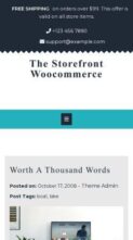 The Storefront Woocommerce (screenshot mobile)
