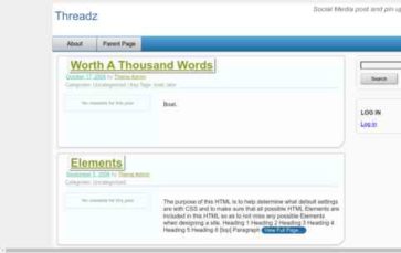 Threadz (screenshot desktop)